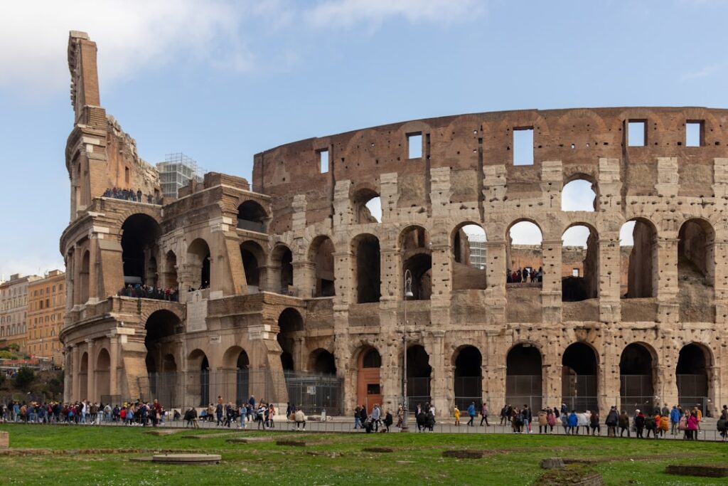 Photo Colosseum sunset